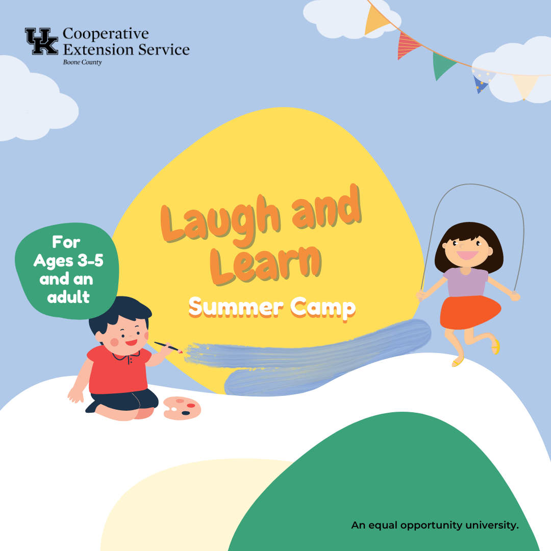 Laugh and Learn Summer Camp Event Advertisement