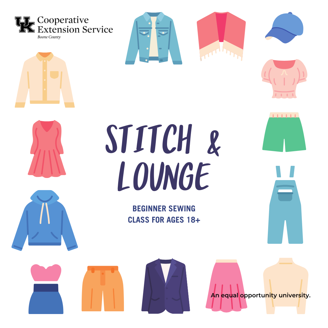 Stitch & Lounge program advertisement